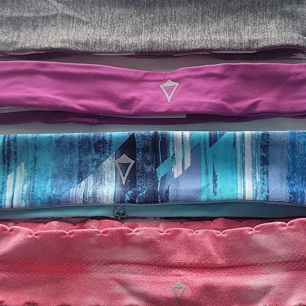 Ivivva Kids Colorful Headband Set - Purple, Pink, Gray, Blue